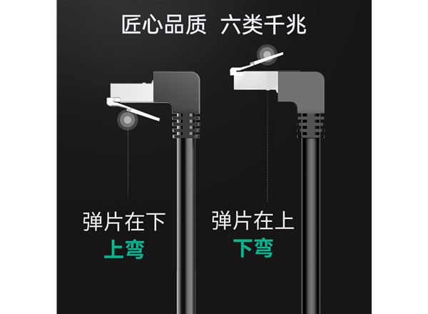 超六類純銅（tóng）90度彎頭網絡跳線-網絡跳（tiào）線廠家