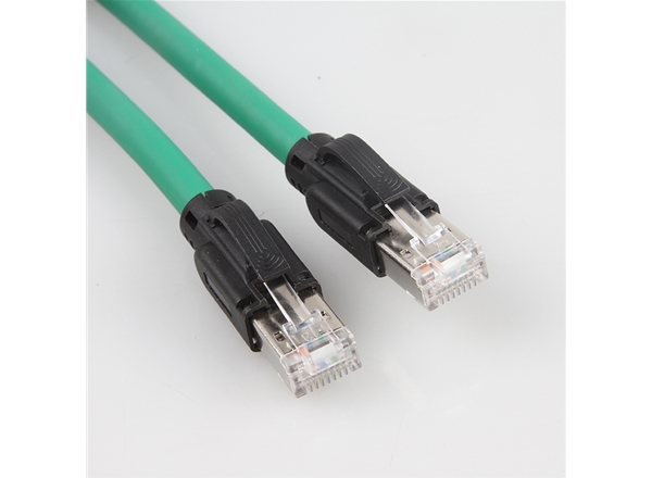 工業(yè)以太網線纜德式水晶頭(tóu)安川電機M3通訊線CAT6雙絞屏蔽高柔網(wǎng)線